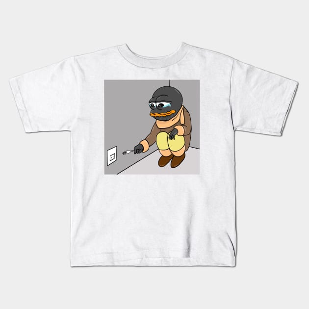 Linux Tux Penguin meme sticker Kids T-Shirt by it-guys